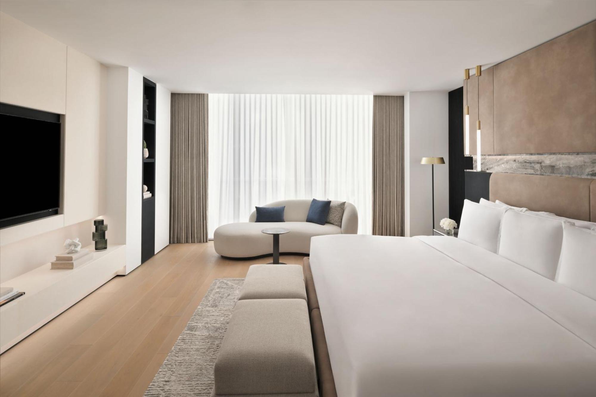 Presidentiële Suite met Kingsize Bed, Toegang tot de Club Lounge en Uitzicht op de Skyline